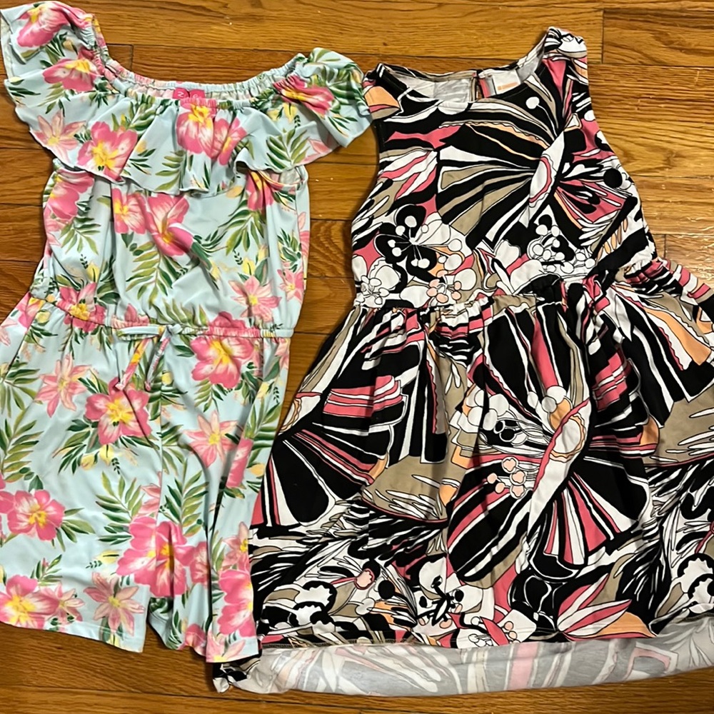Girls size 7 Romper and Dress